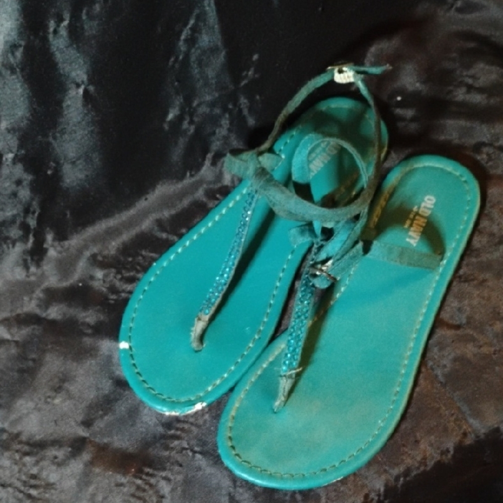 Teal Sandals Sz 9